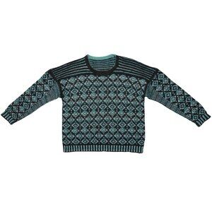 Sundazed (Norway) 70s Vintage Setesdal Jacquard Knit Pullover : XL